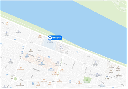 경기도 여주시 청심로 139 여주초등학교 내 4층 영재교육원을 나타내는 이미지입니다.